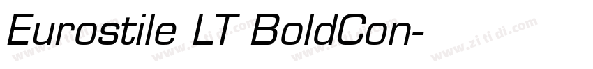 Eurostile LT BoldCon字体转换